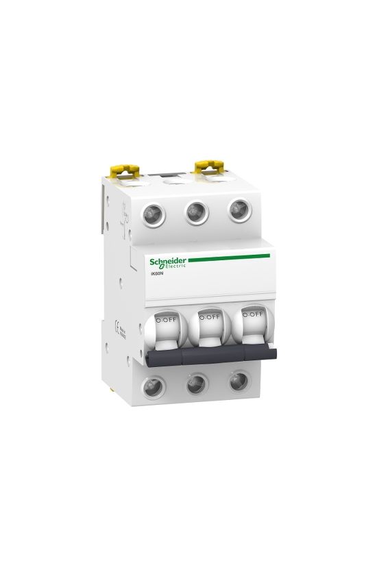 Kismegszakító 3P 63A C-jelleg 400V AC 6kA/60898 Acti9 iK60N Schneider - A9K24363