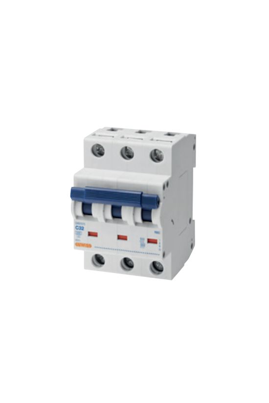 Kismegszakító 3P 63A C-jelleg 500V AC 6kA/60898 6kA/60947 RB60 GEWISS - GW91573