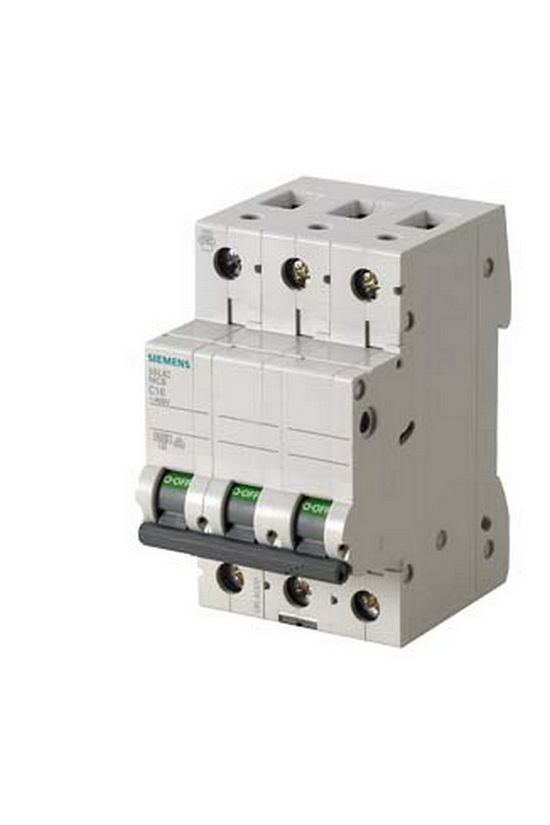 Kismegszakító 3P 6A C-jelleg 400V AC 6kA/60898 6kA/60947 SENTRON SIEMENS - 5SL6306-7