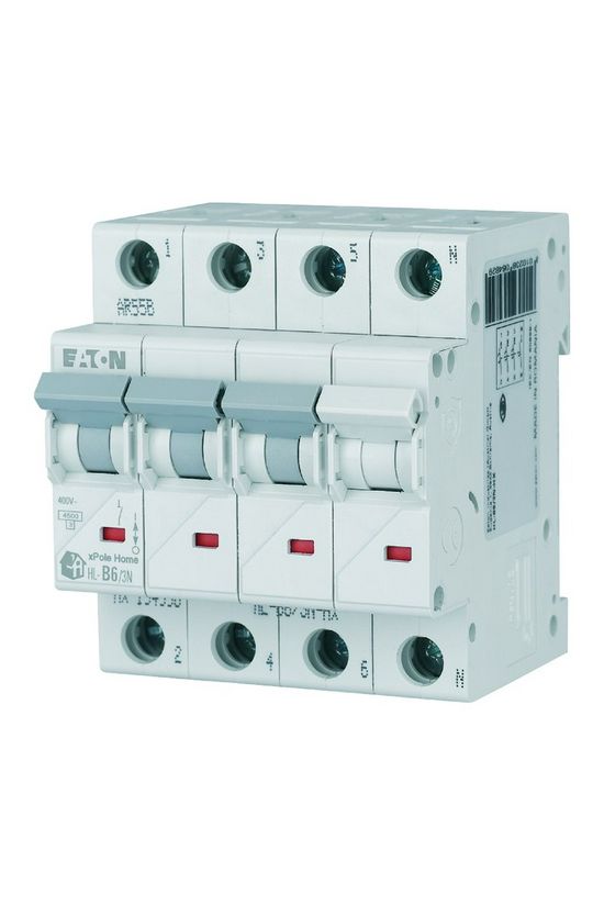 Kismegszakító 3P+N 16A C-jelleg 230V AC 4.5kA/60898 4M HL-C16/3N xPole Home EATON - 194811