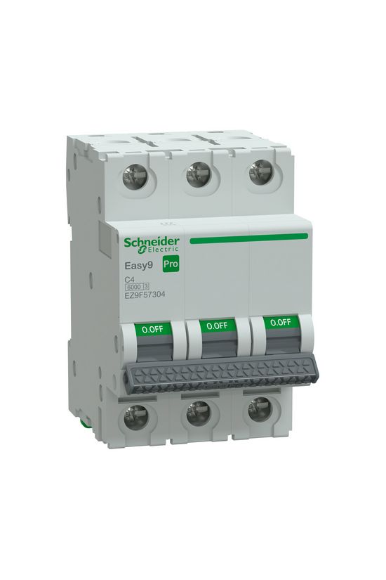 Kismegszakító 4A 3P C-jelleg 415V AC 6kA/60898 Easy9 Pro Schneider - EZ9F57304