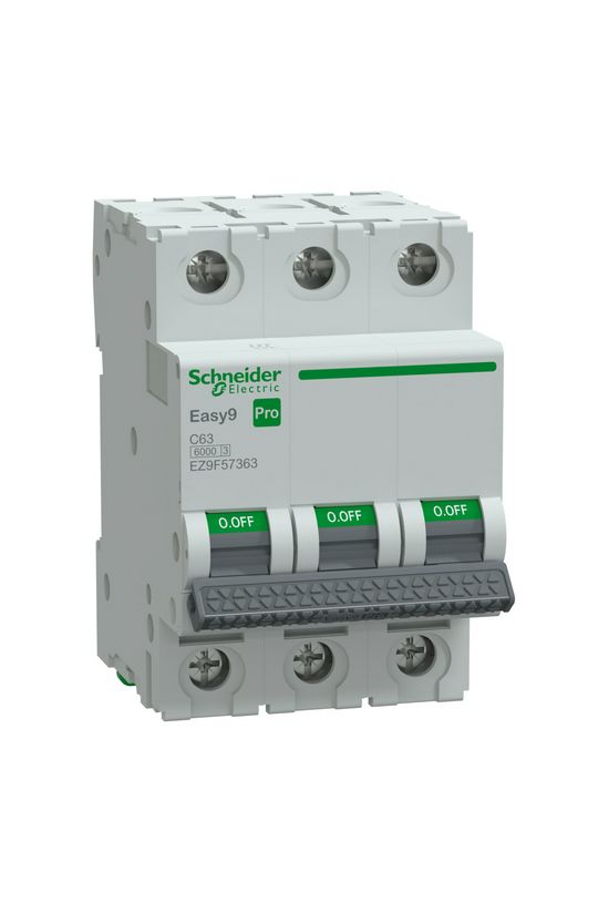 Kismegszakító 63A 3P C-jelleg 415V AC 6kA/60898 Easy9 Pro Schneider - EZ9F57363
