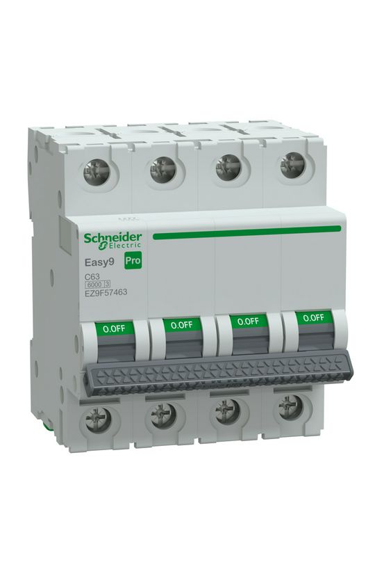 Kismegszakító 63A 4P C-jelleg 415V AC 6kA/60898 Easy9 Pro Schneider - EZ9F57463