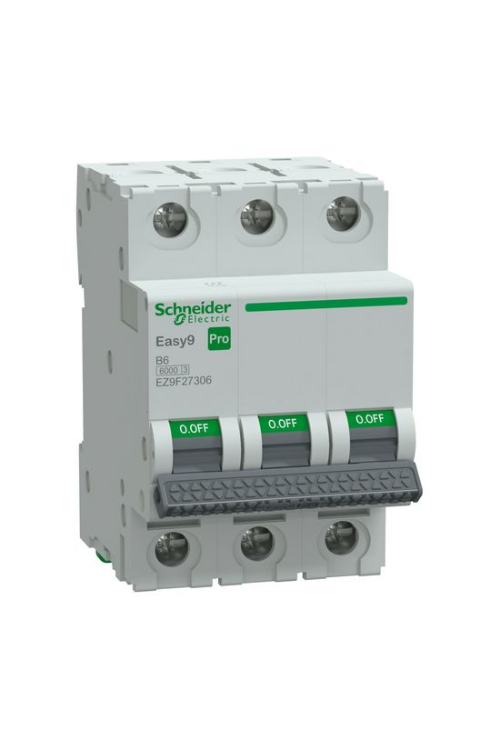 Kismegszakító 6A 3P B-jelleg 415V AC 6kA/60898 Easy9 Pro Schneider - EZ9F27306