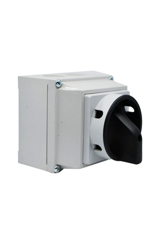 Terhelés 0-1 lakatolható be-ki kapcsoló 4P 20A 5.5kW/400VAC-3 tokozott KKML0-20-6044 Ganz KK - 3LC6044EL00S25