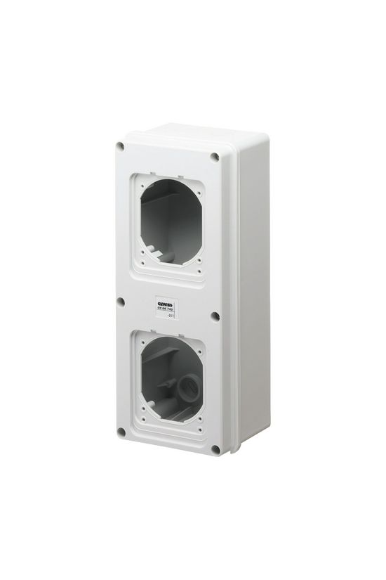 Kombinációs dugalj doboz műanyag 120mm x 280mm-hossz 92mm IP55 szürke IB GEWISS - GW66742