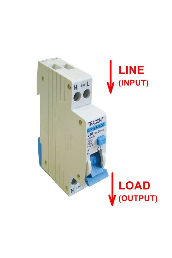 Áramvédő(FI)-kismegszakító 1P+N 25A B-jelleg 0.03A AC-típus 2M TRACON - KVKVEB-25/30