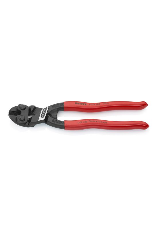 Csapszegvágó 64HRC max.d5,2mm karcsú kompakt piros 200mm-hossz CoBolt KNIPEX - 7121200