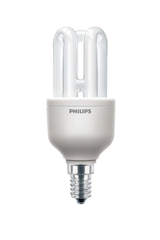 Kompakt fénycső E14 8W- egyenes 230-240V 380lm 2700K 8000h A-en.o. SmallEconomy Philips - 929689330109