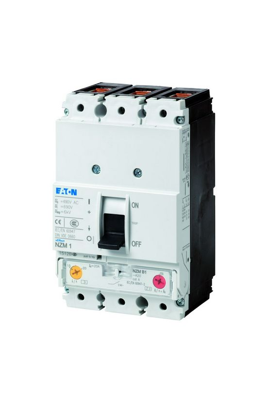 Kompakt megszakító berendezés/kábelvédő 3P fix 160A 125-160A-hő 25kA 440V NZMB1-A160 EATON - 281230
