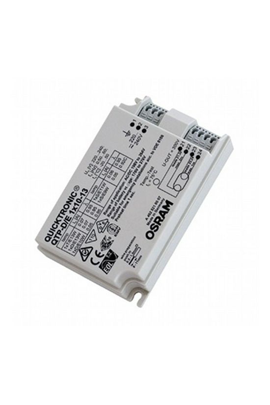 Kompaktfénycső előtét 10-13W 230-240V TC-D TC-S TC-T műanyag tokozás-ház QT-D/E 2X10-13 LEDVANCE - 4008321181596