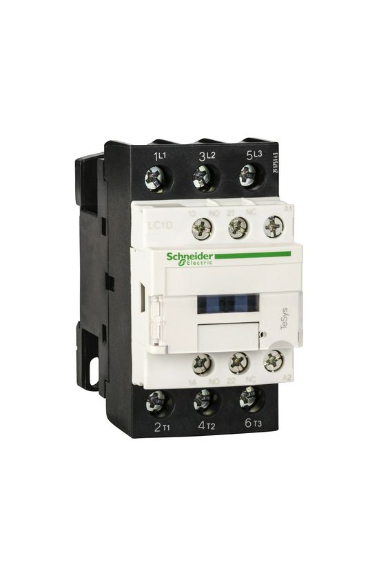 Kontaktor (mágnesk) 11kW/400VAC-3 3-Z 230VAC 1-z 1-ny csavaros 40A/AC-1/400V TeSys LC1D Schneider - LC1D25P5