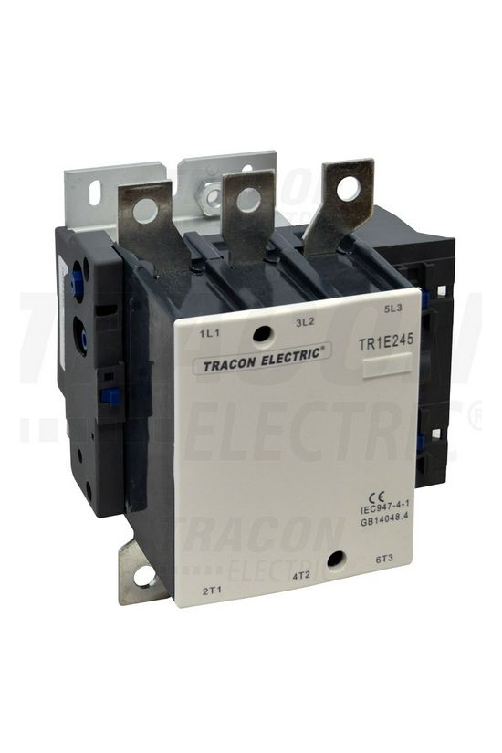 Kontaktor (mágnesk) 132kW/400VAC-3 3-Z 230VAC 1-z csavaros 315A/AC-1/400V TRACON - TR1E245