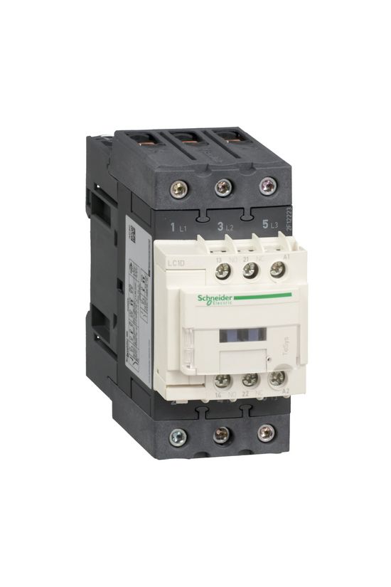 Kontaktor (mágnesk) 18.5kW/400VAC-3 3-Z 230VAC 1-z 1-ny rugószorításos TeSys LC1D Schneider - LC1D40AP5
