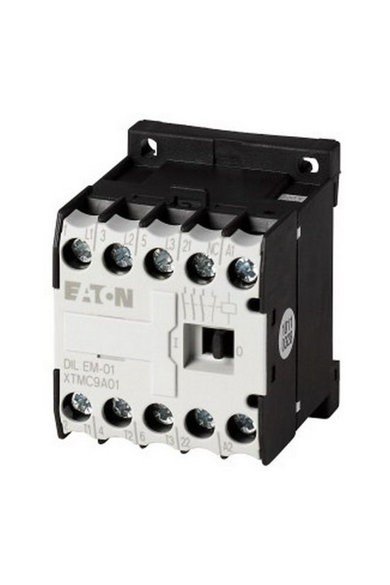 Kontaktor (mágnesk) 4kW/400VAC-3 3-Z 24VDC 1-ny csavaros 22A/AC-1/400V DILEM-01-G EATON - 010343