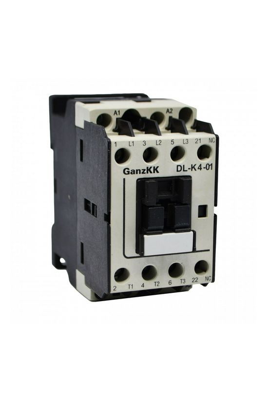 Kontaktor (mágnesk) 4kW/400VAC-3 3Z 230V50Hz 1ny csavaros 22A/AC-1/400V DIL-K4-01 Ganz KK - 110-0002-350-DL