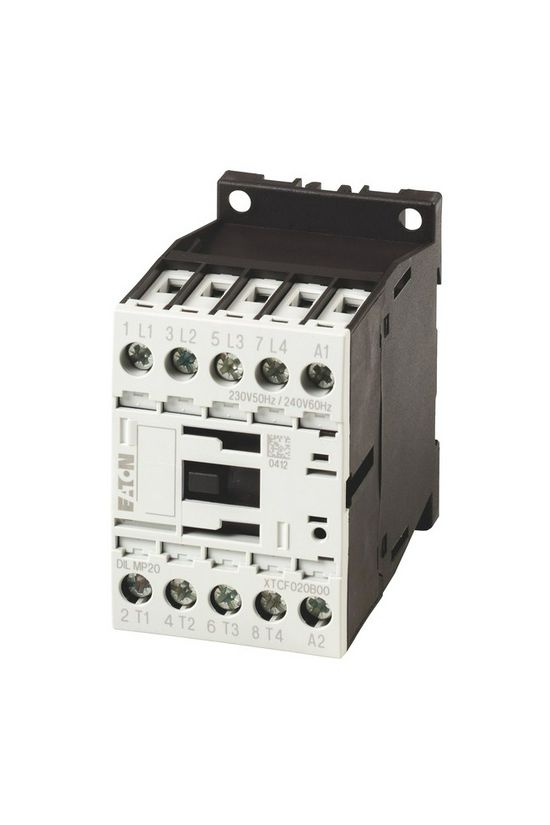 Kontaktor (mágnesk) 5.5kW/400VAC-3 4-Z 230VAC csavaros 22A/AC-1/400V DILMP20 EATON - 276970