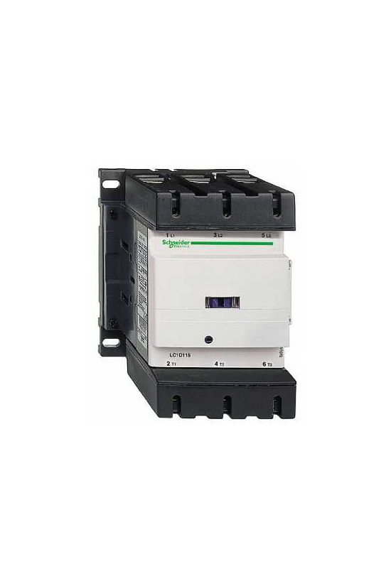 Kontaktor (mágnesk) 55kW/400VAC-3 3-Z 230VAC 1-z 1-ny csavaros TeSys LC1-D Schneider - LC1D115P7