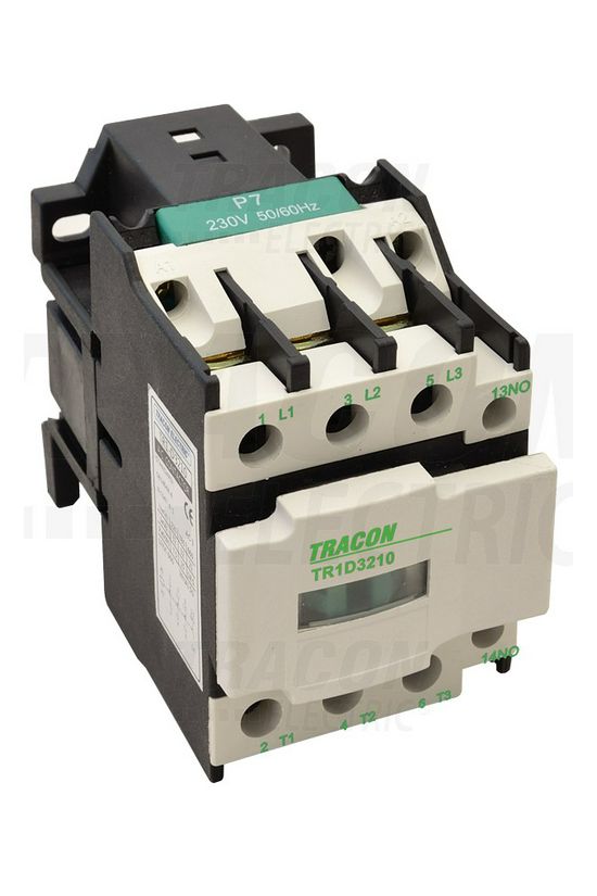 Kontaktor (mágnesk) 7.5kW/400VAC-3 3-Z 24VAC 1-z csavaros 32A/AC-1/400V TRACON - TR1D1810B7