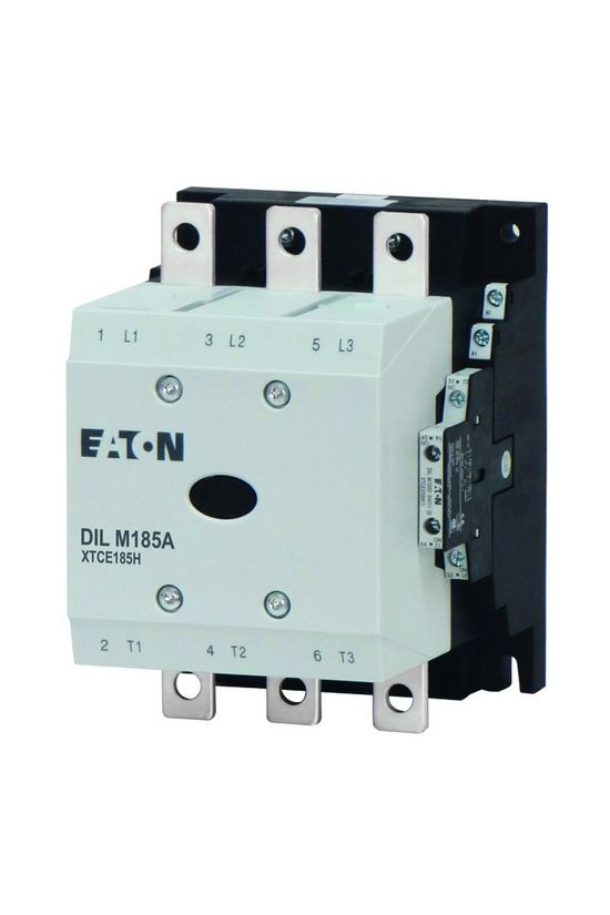 Kontaktor (mágnesk) 90kW/400VAC-3 3-Z 190-240VAC 2-z 2-ny sínes 337A/AC-1/400V DILM185A/22 EATON - 139537