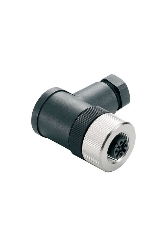 Köralakú ipari csatlakozó anya lengő M12-aljzat 4 hüvely SAIBW-4/7 Weidmüller - 9457700000