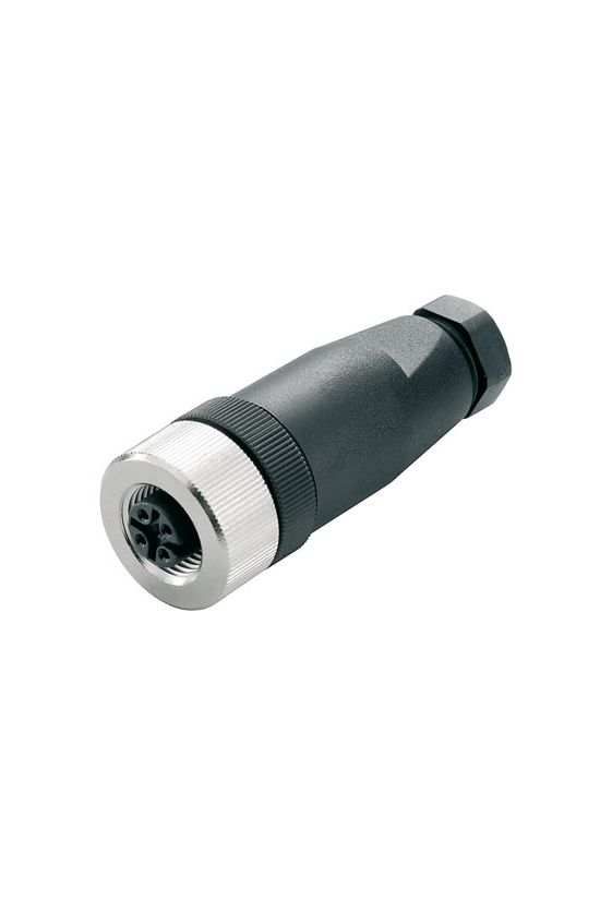 Köralakú ipari csatlakozó anya lengő M12-aljzat Cat5 hüvely 0.75mm2/ SAIB-5/7 Weidmüller - 9457250000