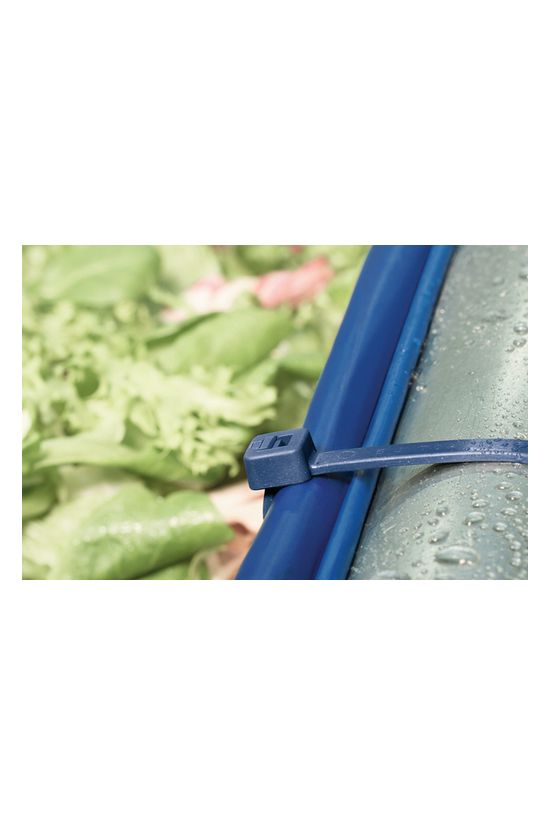 Kötegelő detektálható 202mm x 4.6mm kék műanyag fémpigmentekkel MCT50R Hellermann Tyton - 111-00830