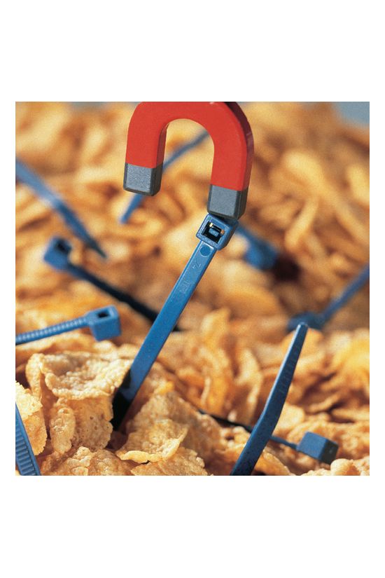 Kötegelő detektálható 202mm x 4.6mm kék műanyag fémpigmentekkel MCT50R Hellermann Tyton - 111-00830