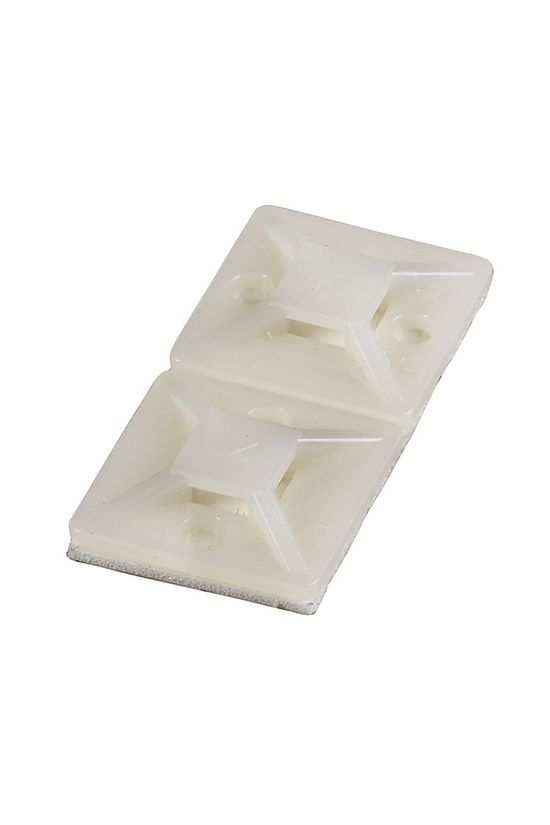 Kötegelő talp öntapadós és csavarozható 19x19x3,6 mm négy oldalt fűzhető Haupa - 262160