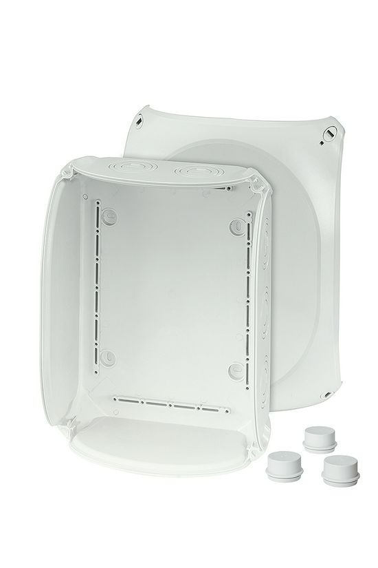 Kötődoboz falonkívüli 225mmx 295mmx 112mm szürke műanyag IP66 12 DK 3500 G Hensel - 62000017