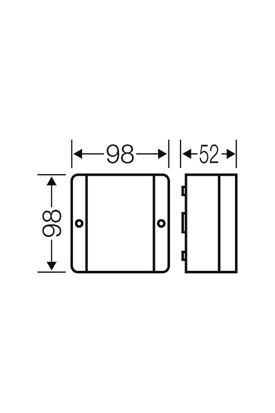 Kötődoboz falonkívüli 98mmx 98mmx 55mm szürke műanyag IP55 11 DE 9340 Hensel - 62000267