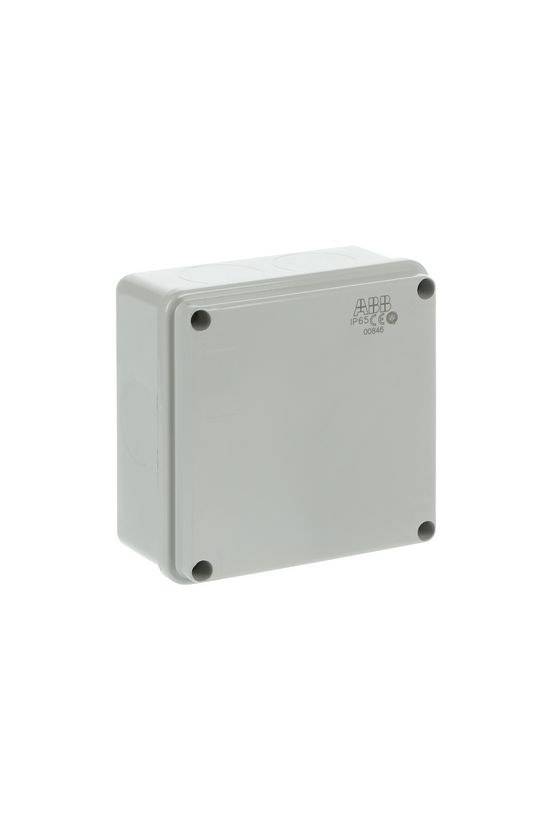 Kötődoboz falonkívüli műanyag 100mm x 100mm 50mm szürke teli fedél-fedél IP55 System Pro E ABB - M008460000