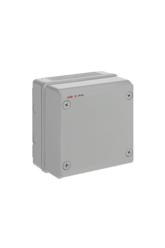 Kötődoboz falonkívüli műanyag 205mm x 220mm 140mm szürke teli fedél-fedél IP65 System Pro E ABB - M128080020