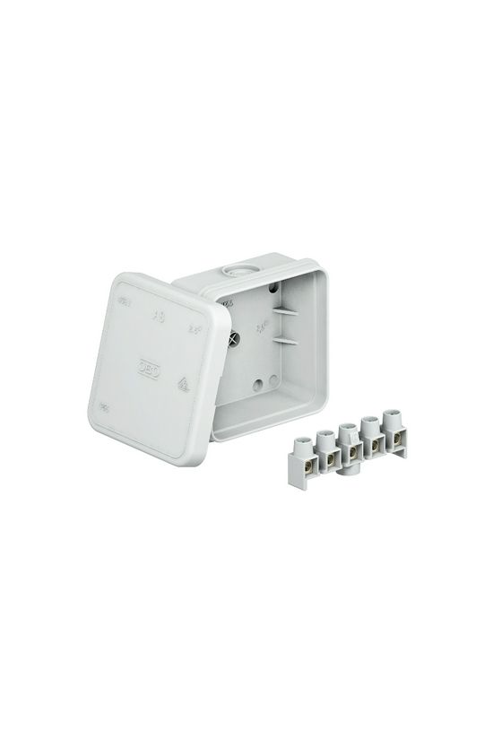 Kötődoboz falonkívüli műanyag 75mm x 75mm 36.2mm szürke IP55 A 8 OBO-BETTERMANN - 2000016