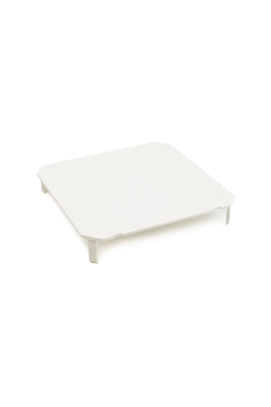 Kötődoboz fedél (MÜDK) négyzetes csavaros fehér műanyag 100mm x 100mm AK/TD 100 Dietzel - 000748