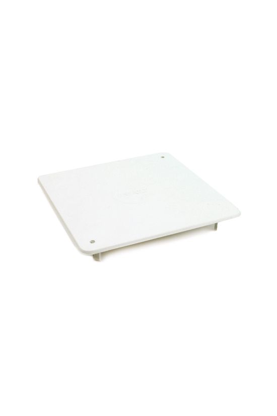 Kötődoboz fedél (MÜDK) négyzetes csavaros fehér műanyag 150mm x 150mm AK/RD 150 Dietzel - 000737