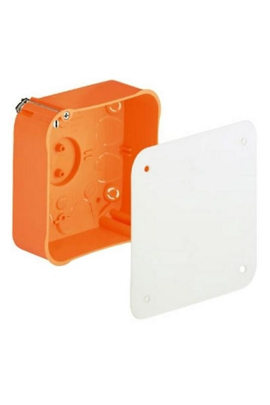 Kötődoboz gipszkartonba 100mmx 100mmx narancs műanyag IP3X kábel/cső ÜGD100 BUDVILL - T 303 08