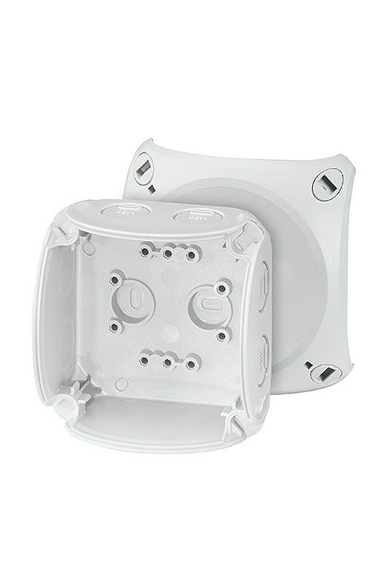 Kötődoboz időjárásálló falonkívüli 93mmx 93mmx 62mm szürke műanyag IP67 8 KF 0200 G Hensel - 62000041