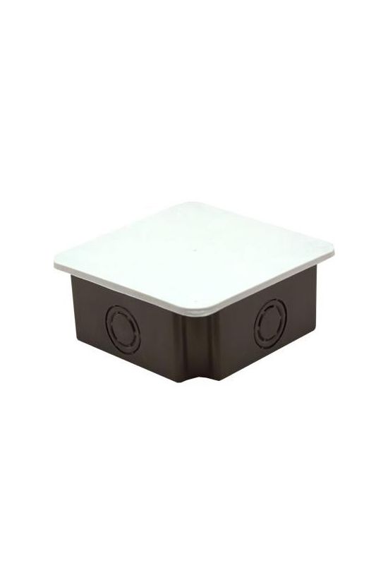 Kötődoboz komplett 100mm x 100mm szürke műanyag IP44 kábel/cső Müdk BUDVILL - T 301 02