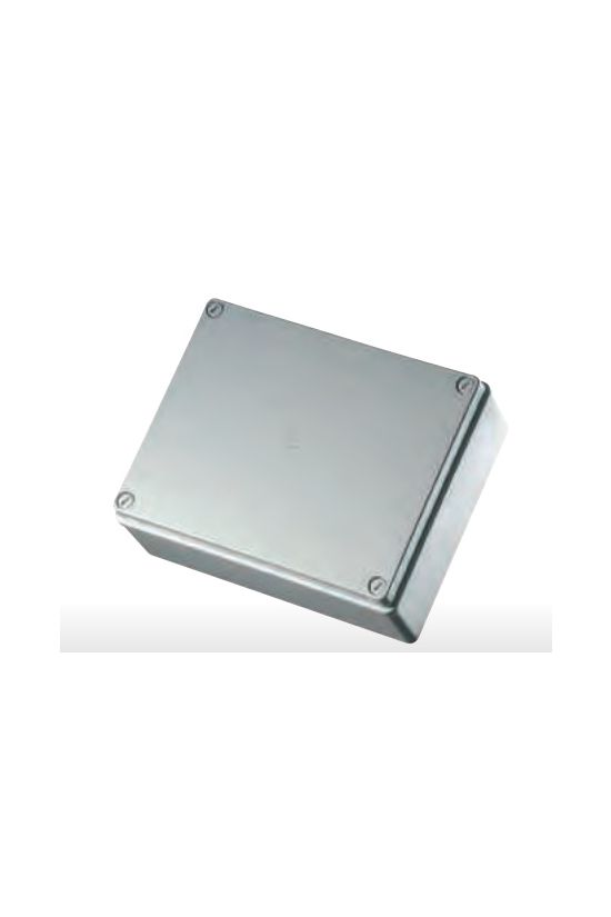 Kötődoboz zárt IK08 műanyag 190mmx140mmx70mm IP56 szürke teli fedél ElettroCanali - EC410C6