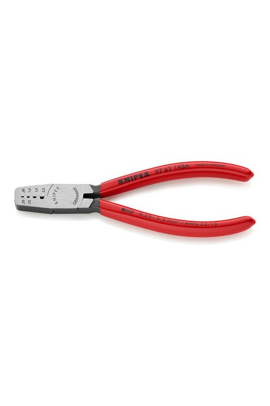 Krimp fogó 0.25-2.50mm2 trapéz-présforma 145mm KNIPEX - 9761145A