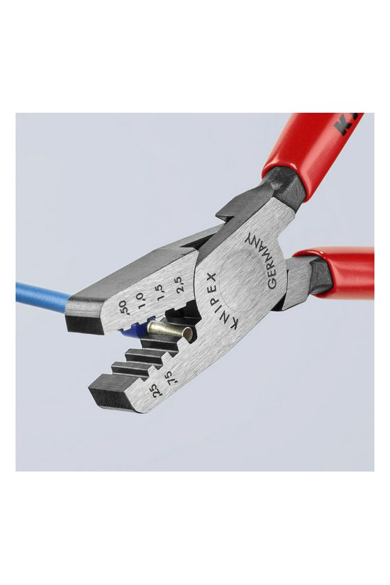 Krimp fogó 0.25-2.50mm2 trapéz-présforma 145mm KNIPEX - 9761145A