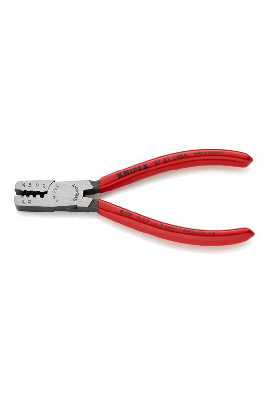Krimp fogó 0.25-2.50mm2 trapéz-présforma 145mm KNIPEX - 9761145A