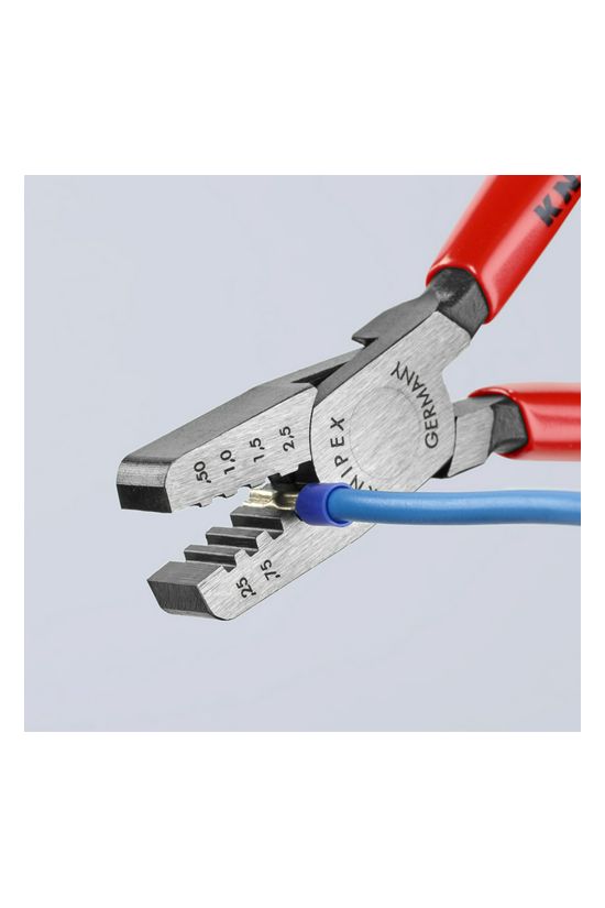 Krimp fogó 0.25-2.50mm2 trapéz-présforma 145mm KNIPEX - 9761145A