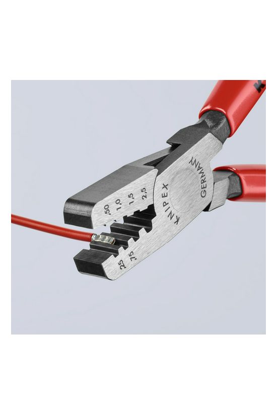 Krimp fogó 0.25-2.50mm2 trapéz-présforma 145mm KNIPEX - 9761145A