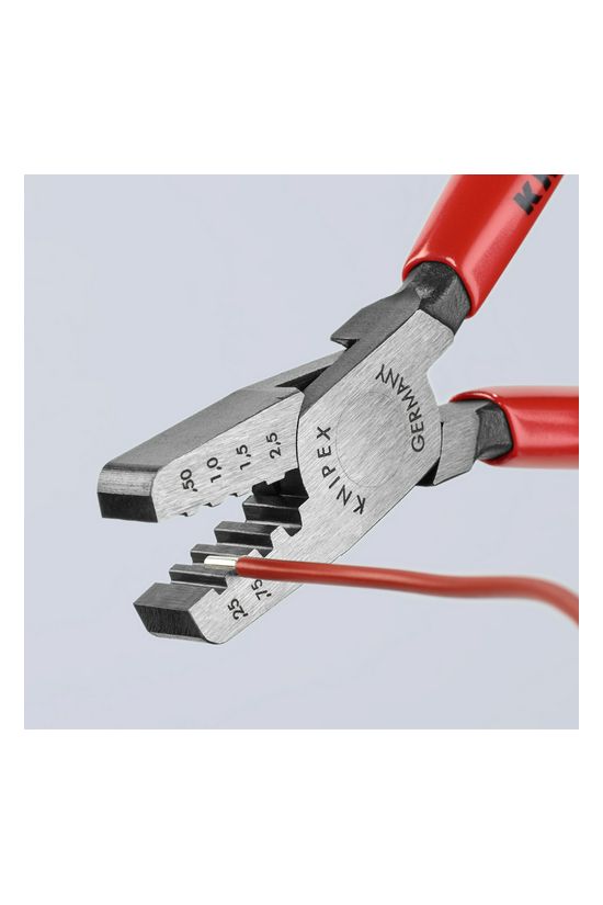 Krimp fogó 0.25-2.50mm2 trapéz-présforma 145mm KNIPEX - 9761145A