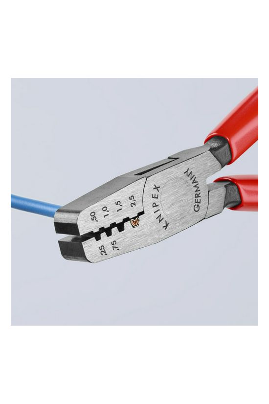 Krimp fogó 0.25-2.50mm2 trapéz-présforma 145mm KNIPEX - 9761145A