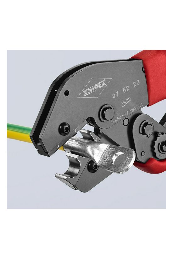 Krimp fogó kétkezes is mechanikus 16-25mm2 tüskés-présforma KNIPEX - 975223