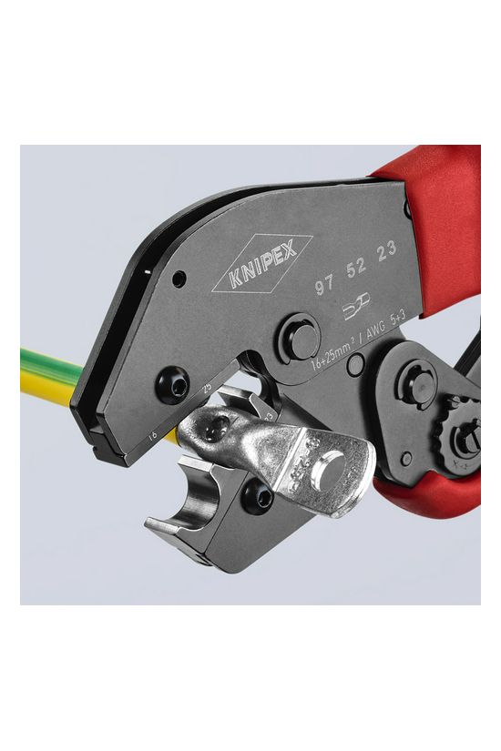 Krimp fogó kétkezes is mechanikus 16-25mm2 tüskés-présforma KNIPEX - 975223