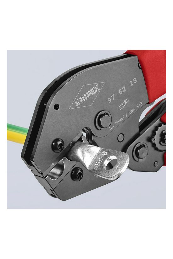 Krimp fogó kétkezes is mechanikus 16-25mm2 tüskés-présforma KNIPEX - 975223
